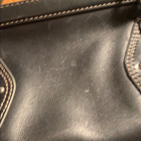 Cole Haan Black Leather Chain Purse - Picture 6 of 7
